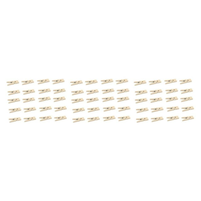 kurtrusly Fashionable Wooden Clothespins - Durable And Convenient To Clips For Photo And Decoration Multipurpose Wooden Clips 72mm(25) 3PCS