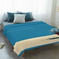 thumbnail image 4 of Blue Daisy Vase Blanket Soft Cozy Warm Throw Blanket for Couch, Plush Fuzzy Flannel Fleece Blankets for Sofa, Spring Floral Modern Art Bed Blankets Lightweight Gifts for Women, 50"x60", 4 of 9