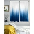thumbnail image 2 of Blue Ombre Stripe Sheer Curtains for Living Room Bedroom Abstract Art Gradient Watercolor Sheer Curtains 72 Inch Long 2 Panels Set Light Filtering Curtain Window Treatments Drapes for Dining Room, 2 of 6