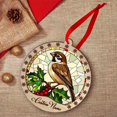 thumbnail image 4 of Customized Sparrow Bird Christmas Ornaments, Sparrow Bird Christmas Suncatcher, Sparrow Bird Stained Glass Ornaments, Sparrow Bird Xmas Decorations. FjotkR (Sparrow Bird 4), 4 of 5
