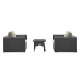 thumbnail image 3 of Modway Convene 3 Piece Set Outdoor Patio with Fire Pit in Espresso Beige, 3 of 8