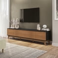 thumbnail image 1 of Mueble TV 85" Kappesberg 218cm con 3 Puertas Negro/Canela, 1 of 9