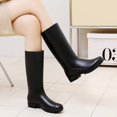 thumbnail image 4 of Botas de Goma para Mujer Altura Media, Moda Transpirable Antideslizante Zapatos de Lluvia cómodos Botas de Montar Botas de Lluvia Botas de Lluvia Botas de Tobillo de Goma Altas, 4 of 6