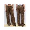 thumbnail image 3 of Aojekbee Women Wide-Leg Pants Stripe/Zebra Pattern/Leopard Print Drawstring Elastic Waist Trousers Spring Summer Casual Sweatpants, 3 of 9