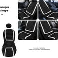 thumbnail image 3 of GOOHOCHY Funda de asiento de coche de 4 piezas Cubierta de asiento de automóvil universal Espesar Protector de asiento de coche resistente al desgaste Estera Accesorio interior del coche (gris), 3 of 7