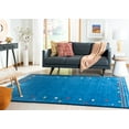 thumbnail image 3 of Safavieh Himalaya Charmaine Solid Wool Area Rug, Blue, 6' x 9', 3 of 11