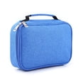 thumbnail image 2 of Estuche organizador multifunción de 72 ranuras con cremallera para almacenamiento de gran capacidad Estuche para lápices plegable azul, 2 of 8