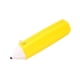 thumbnail image 5 of Estuche con forma de lápiz, organizador de escritorio portátil con cremallera, soporte para bolígrafos, bolsa para bolígrafos para niños, estudiantes, Amarillo, 5 of 9