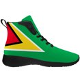 thumbnail image 4 of Aidianart Womens Guyana Flag High Top Shoes High Top Sneakers Size 6, 4 of 5