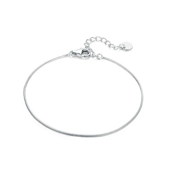 Qarigey de plata, muñequera, colgante de mano, superficie lisa ajustable, chapado, estilo nórdico Simple, regalo especial de cumpleaños Ropa, zapatos y accesorios Miscelánea Qarigey AP018653-00