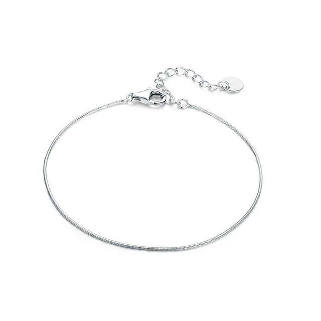 Minnieouse de plata, muñequera, colgante de mano, superficie lisa ajustable, chapado, estilo nórdico Simple, regalo especial de Ropa, zapatos y accesorios Miscelánea
