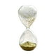 thumbnail image 3 of Temporizador de arena, reloj de arena, novedoso, decorativo para el hogar, reloj de arena de vidrio con purpurina. Amarillo, 3 of 9