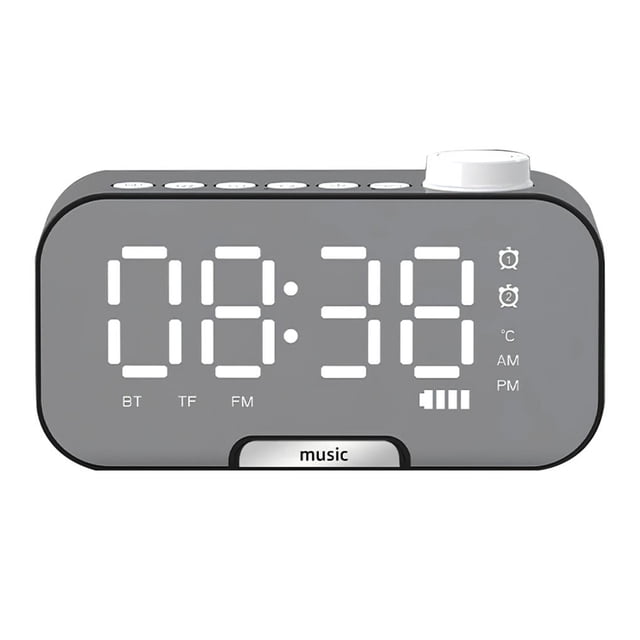 Reloj Despertador Digital Led Con Altavoz Bluetooth 5,0, Reloj De Cabecera Portátil Con Reloj Despertador Dual, Cable Usb Para Interior Y Oficina En Casa Noticed HA021979-00