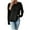 Black, variant on Cheap on Women's Comfortable Solid Color Shirt Long Sleeved Tshirt Round Neck Pullover Blouse Top