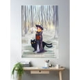 thumbnail image 2 of Winter In Witch'S Forrest Poster Wall Art, Modern Wall Decor For Living Room Bedroom, 16x24 UNFRAMED, 2 of 3