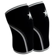 RiptGear 7mm Knee Sleeves (1 Pair)- Neoprene Compression Knee Brace for Men and Women, Compression Knee Sleeves - Knee Brace Support, Knee Sleeves Weightlifting - Squats, Deadlift (X-Small)