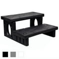 thumbnail image 6 of vidaXL Spa Step Grey Plastic Medium Reversible Spa Step Rectangular, 6 of 13