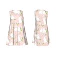 thumbnail image 3 of Bixox Cute Rabbit Print Women's Sleeveless A-Line Dress with Pockets, Casual Knee-Length Tank Dress for Summer-X-Large, 3 of 7