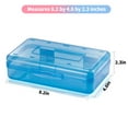 thumbnail image 2 of 3 Pack Pencil Box, Large Capacity Plastic Pencil Case Boxes, Hard Pencil Case, Crayon Box with Snap-tight Lid, Plastic Pencil Boxes Stackable Design,Red, Yellow,Blue, 2 of 7
