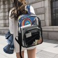 thumbnail image 6 of Ttyddzy Clear Backpack Heavy Duty PVC Transparent Backpack for College Workplace, Snowman, 6 of 8