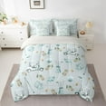 thumbnail image 2 of Feelyou Golf Sport Lover Bedding Comforter Set 7pcs for Teens, Plant Botanical King Bedding Sets, Kawaii Cartoon Blue Reversible Bed Sheets, Ultra Soft Bedroom Decor, 2 of 8