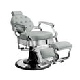 thumbnail image 4 of TRUMAN Vintage Barber Chair, Reclining Heavy Duty Barber Chair, Grey Seat Chrome Frame, 4 of 8