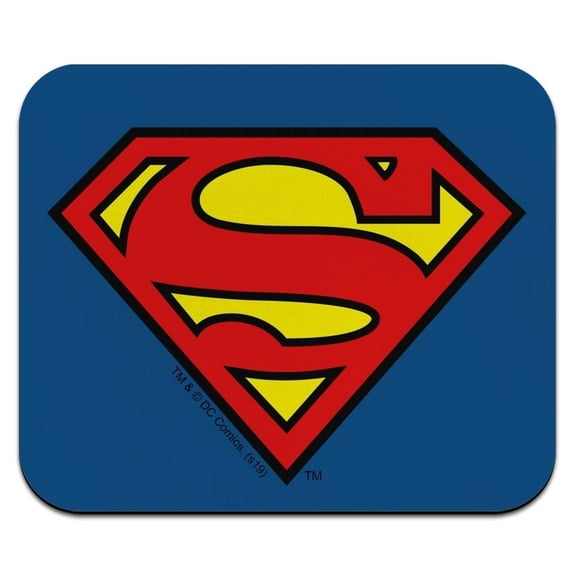 Superman Classic S Shield Logo Low Profile Thin Mouse Pad Mousepad