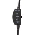 thumbnail image 2 of Almohadilla Calefactora Para Asiento Trasero De Coche 12 V Negro. Afortunado Sencillez, 2 of 5