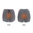 thumbnail image 5 of Vsdgher Mandala Print Women's Running Double Layer Shorts High Waisted with Pockets Elastic Yoga Workout Athletic Gym Sports, 5 of 8