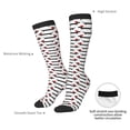 thumbnail image 4 of Balery Christmas Dachshund Printed Novelty Socks Men's Women's Crew Socks Sports Socks Knee High Socks Cotton Socks Quirky and Cool Socks, 4 of 9