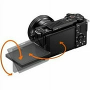 Sony Alpha ZV-E10L 24.2 Megapixel Mirrorless Camera with Lens, 0.63, 1.97, Black