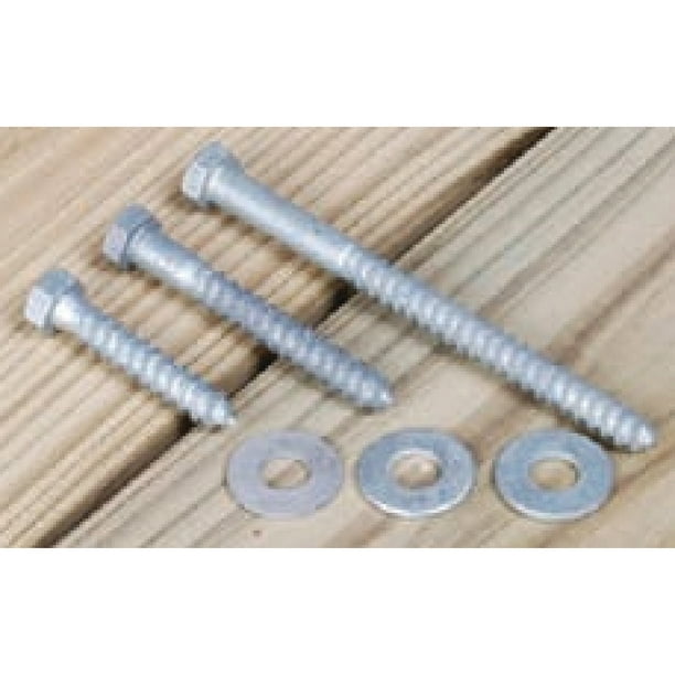 Tie Down Engineering Dock Hardware Hot Dipped Galvanized Lag Bolt Set