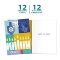 thumbnail image 5 of Tree-Free Greetings Hanukkah Greeting Card 12 Pack, 100% Recycled Paper, 5x7, Festival of Lights (HP25160), 5 of 5