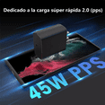 thumbnail image 3 of Cargador Super Carga Rápida Tipo C 45w Para Samsung S23 S23+ Negro, 3 of 4