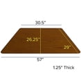 thumbnail image 4 of Pemberly Row Wood 26" x 58" Trapezoid High Pressure Top Activity Table in Oak, 4 of 5