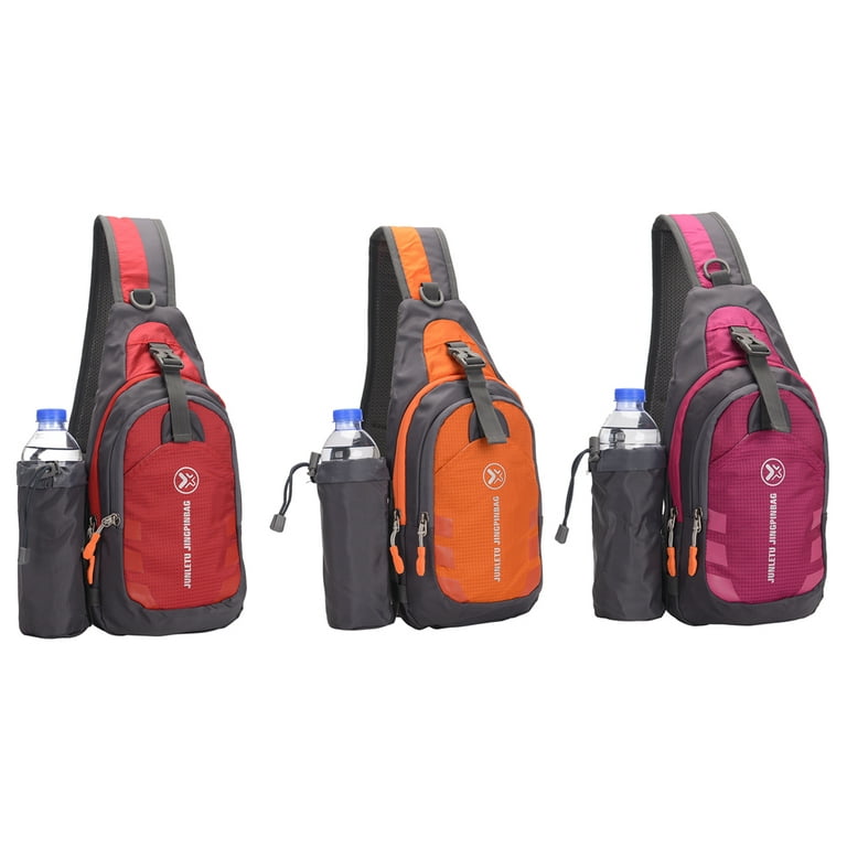redaica Sling Bag for Women Mens Crossbody Bag, Chest Bag Sling Backpack with USB Charging Port for Walking Hiking