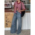 thumbnail image 2 of Women's Short Sleeve Knit Cardigan Top, Round Neck Button Front Sweater Shirt, Casual Cropped Layering Blouse for Streetwear, Office and Daily Wear, 2 of 17
