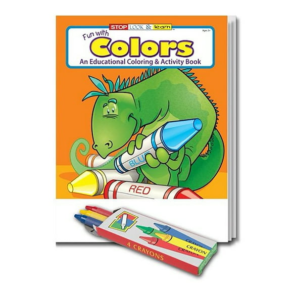 25 Pack - Fun With Colors Kid's Educational Coloring & Activity Books