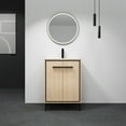 thumbnail image 6 of YANSHE 24''/ 30'' Freestanding Bathroom Vanity With Top Sink, Bathroom Storage Cabinet With 2 Soft Closing Doors, Modern Bathroom Storage Cabinet For Home Bathroom Decoration, 6 of 9