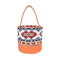 thumbnail image 2 of Halloween Pumpkin Candy Basket, Flax Candy Bag Tote with Handle for Trick Or Treat, Reusable Gift Storage Bucket for Halloween Party Decorations, 2 of 6