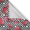 thumbnail image 6 of Ambesonne Fruits Valance & Curtain, Chevron Striped Design, 55"x30", Black White, 6 of 6