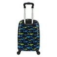 thumbnail image 3 of Protege Kids 18" Hardside Carry on Luggage, Neon Shark, (Walmart.Com Exclusive), 3 of 8