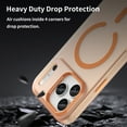 thumbnail image 6 of Magnetic For iPhone 17 Pro Max Phone Case,Compatible with Mag-safe,Cute Matte Translucent Back,Ultra Slim Anti-Scratch Shockproof Protection Anti-fall Skin-Feel Durable Phone Case,Orange, 6 of 9