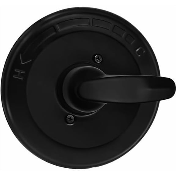 Shower Handle Replacement Compatible with Delta Classic 13/14 Series Trim Kit, Fit R10000 Series Valve, T13020-BL Matte Black Shower Handle & Cover Plate Set(Cartridge Not Included)