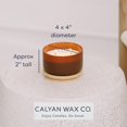 thumbnail image 6 of (Pack Of 4) Calyan Wax Co. Candle Soy 3-Wick Mahogany Cashmere 7 Oz, 6 of 7