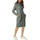 thumbnail image 4 of INSPIRAR CHIC Sudadera Casual para Mujeres con Capucha de Manga Larga Vestido Midi con Bolsillos L Gris, 4 of 7