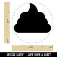 thumbnail image 2 of Poop Symbol Emoticon Solid Self-Inking Rubber Stamp Ink Stamper - Pink Ink - Mini 1/2 Inch, 2 of 7