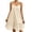 *Khaki, variant on ClodeEU Women's Spaghetti Strap V Neck Ruffle Hem Swing Dress,Casual Flowy Summer Sundress Green,Women's Plus L