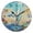 Black, variant on YAZAOO Decorative Wall Clock Sizeļ¼25cm Dolphin Dreams Design Pattern Clock