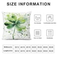 thumbnail image 6 of COMIO Watercolor Painting Of Shamrock Large St. Patrick's Day Soft and Durable 2-Piece Plush Pillowcase Set White, 6 of 6